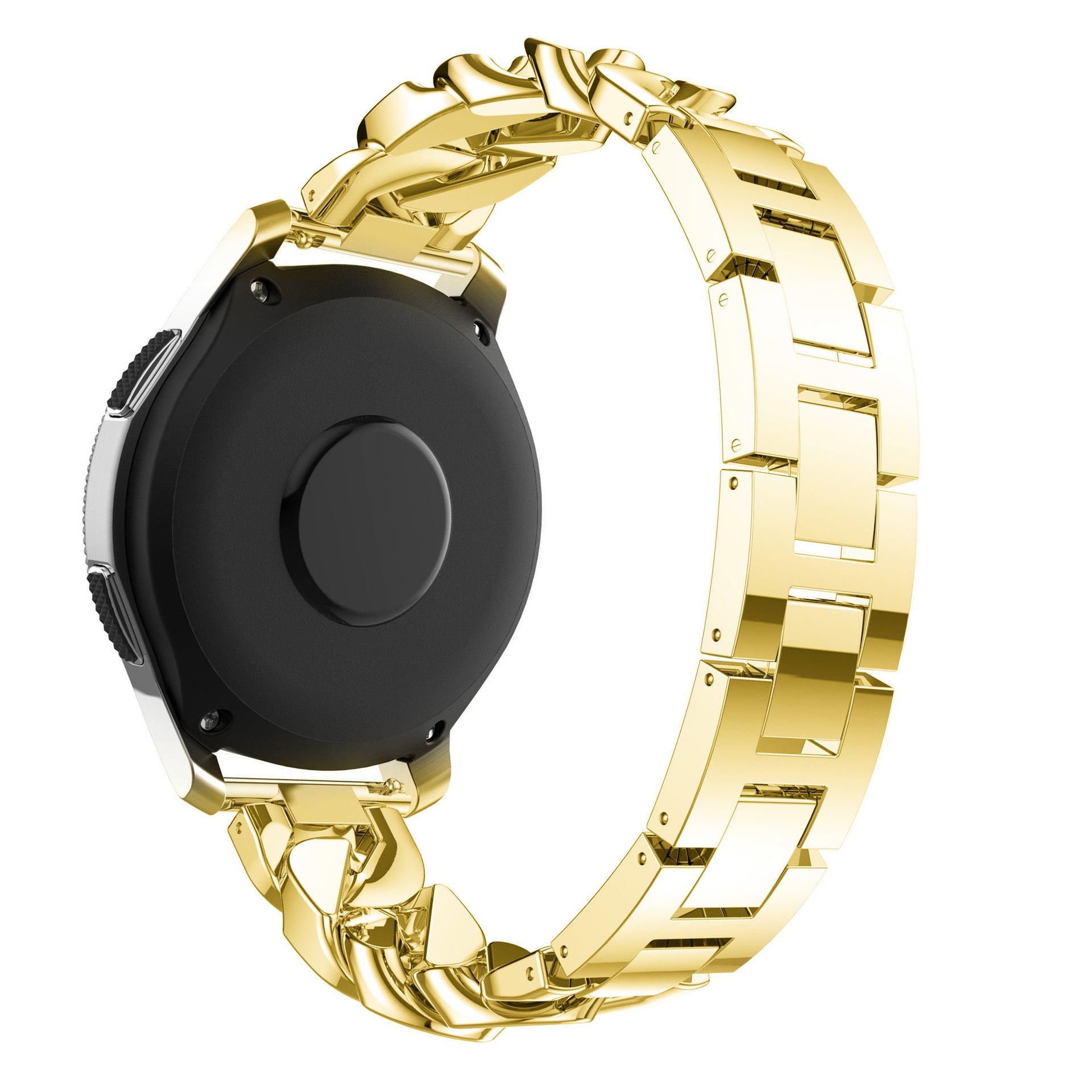 For Samsung Galaxy Watch 4 40mm 44mm Watch 4 Classic 42mm 46mm Garmin Venu Single Row Stainless Steel 20mm Watch Band Strap with Rhinestone For Samsung Galaxy Watch 4 40mm 44mm Watch 4 Classic 42mm 46mm Garmin Venu Single Row Stainless Steel 20mm Watch Band Strap with Rhinestone